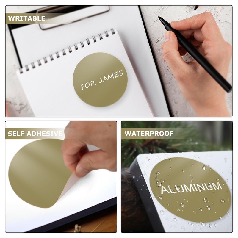 YIKIADA Gold Dot Stickers 4 Inches Round Sticker, Circle Colored