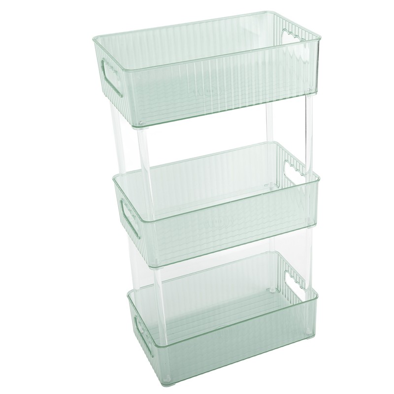 Acrylic Bathroom Storage Rack 3 Tiers Bathroom Counter Organizer Countertop