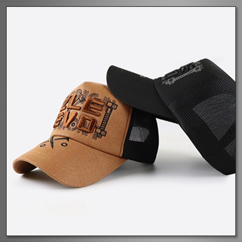 Buzz Selection CAP581 Mesh Cap, Hat, English Letters, Logo, Running,