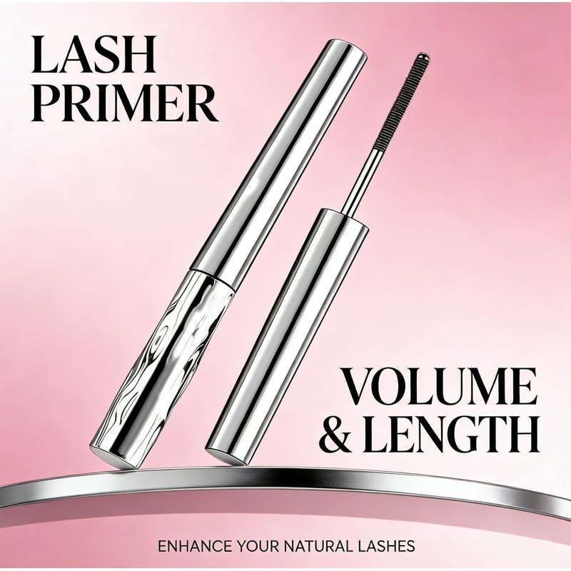 Wand Mascara Set, Waterproof Smudgeproof All-Day Wear Makeup