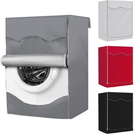 BlueStars Washing Machine Cover For Front-load Washer/Dryer - Premium Outdoor Protection For Most Washer Dryer Cover - W27”x D33”x H39” (Gray)