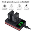 Batmax 2Pcs LP-E12 Battery + USB LCD Dual Charger with