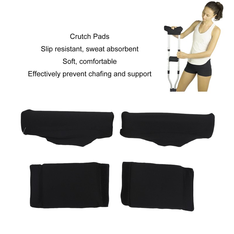 Crutch Pads Underarm Padding Slip Resistant Soft Crutch Accessories for