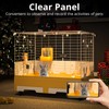 Oneluck Deluxe Rolling Bunny Hutch with Urine Guard,Small Rabbit Cage