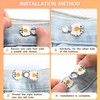 16 Pcs No Sewing Jeans Buttons Adjustable Button Pins Pant