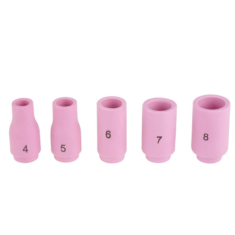 49pcs/set Gas Lens Alumina Nozzles Cups Collets Accessory Kit for
