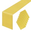 6PCS Gold Satin Table Runner 12 x 108 Inch Satin