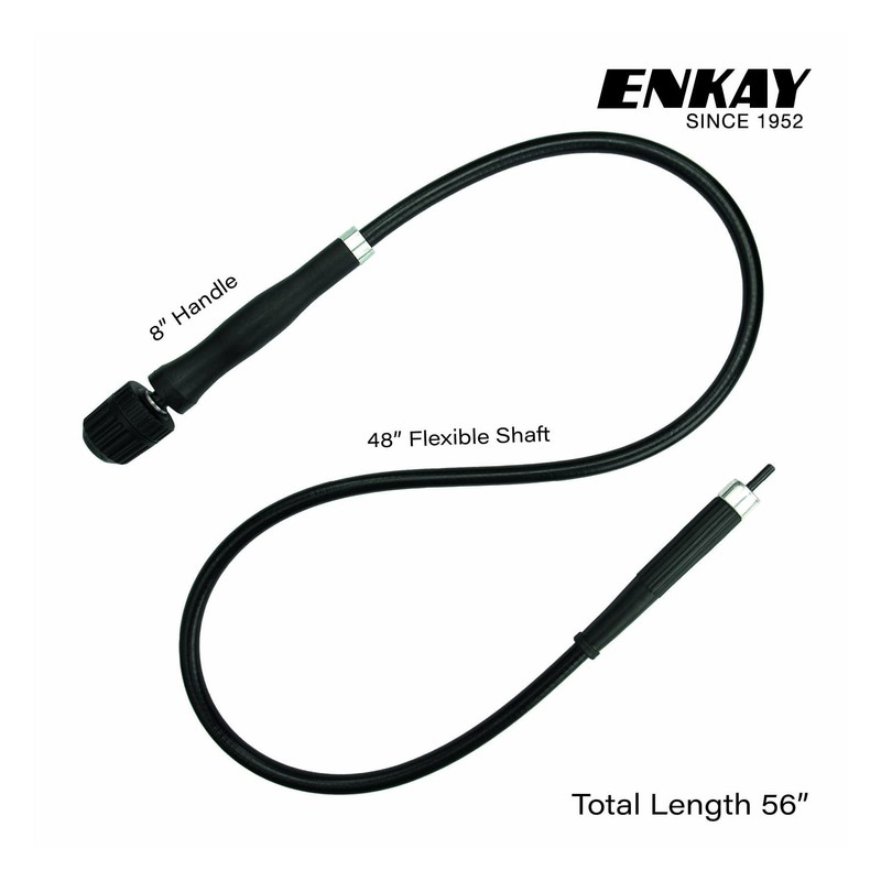 ENKAY - Heavy Duty Flex Shaft with 1/4 inch Keyless