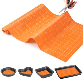 MMmat Silicone Baking Mat Roll - Best Japanese Silicone - Free Cutting Non-Slip Silicone Pastry Mat, Non-Stick Reusable Air Fryer Liner, Oven Liners, Counter Mat, Freeze Dryer Mat - 16IN x 10FT