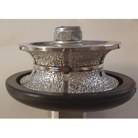 Roxx Tools 2" Full Bullnose V50 Profiler 5" Polish grinding disc 13+1 marble concrete stone