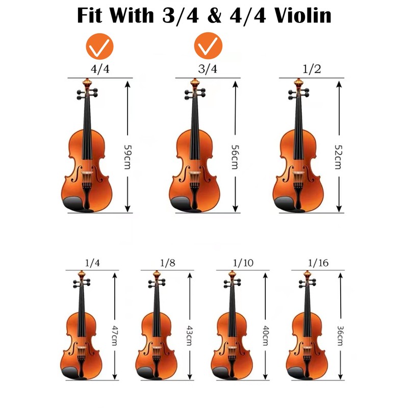 Fansjoy Violin Shoulder Rest for 3/4 and 4/4 Violin, Wood