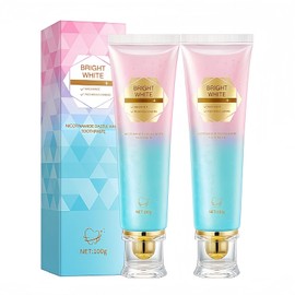 2 Pcs Radiant Niacinamide Whitening Toothpaste, Upgraded Effectively Whitens Teeth Deep Cleaning Freshen Breath. ﻿