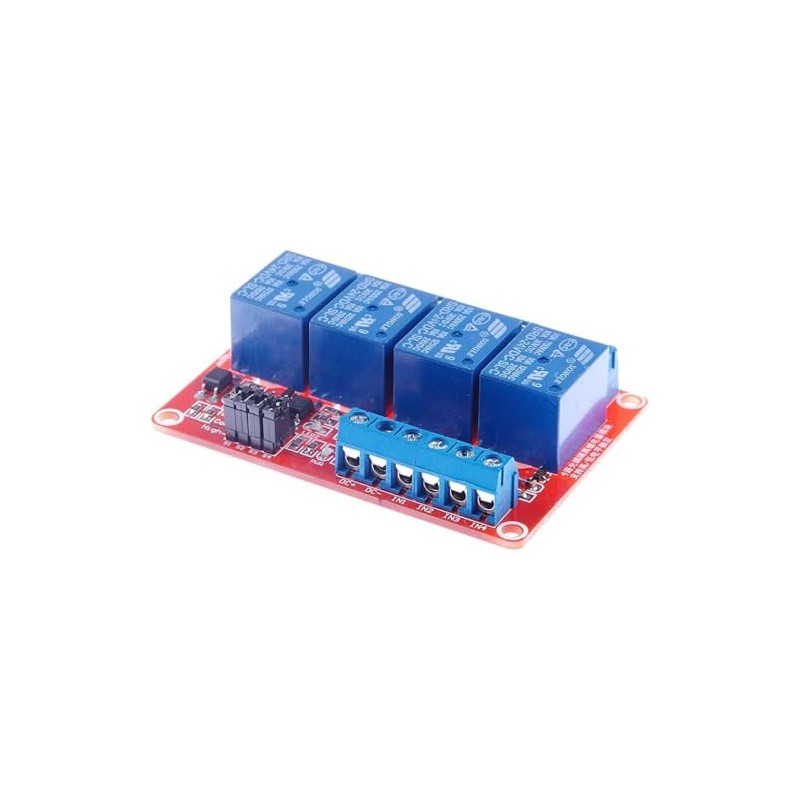 GTIWUNG 4 Channel 24 V Relay Module with Optocoupler -