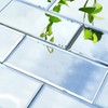 40 Pcs Peel and Stick Beveled Mirror Glass Tile.6x3 Inch