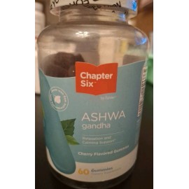 New Chapter Chapter 6 Ashwagandha Gummies 60 CT. Cherry Flavored. New Sealed, Exp. 09/2026