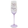 Shudehill Giftware Gold Speckle Birthday Special Age Colourful Flute Glass