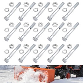 15 Pack 70060-01338 70060-00726 Snowblower Shear Bolts Kit (5/16" x 2-1/4") for Ku-bota Front Snowblower BX2750D Models Fits B2781B B2782B F5210B F5220A F5220B