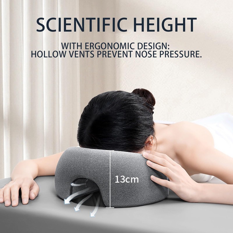 Eulihent Massage Face Pillow, Massage Pillow for Bed with Breathing