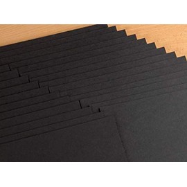 Black Card 400gsm A4 Extra Thick x 25 Sheets
