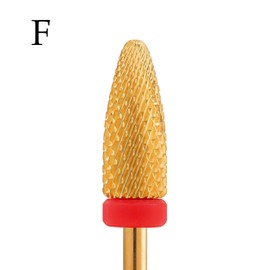 MIRACLE Nail Bits - 3/32" Flame shape Nail Drill Bits for Manicure, Pedicure, Cuticle, and Gel Polishing (Fine)