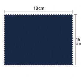 Brillenputztücher Mikrofaser 12er Pack Hochwertiges Reinigungstuch für Brillen Putztuch Streifenfrei Nanofasertuch Bildschirme und Gläser 15x18cm in Marineblau/Grau