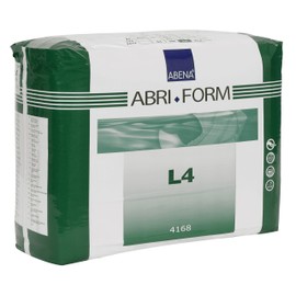 Abena Abri-Form Comfort Plastic-Backed Briefs, Level 4, (Medium To Large Sizes) Large, 36 Count