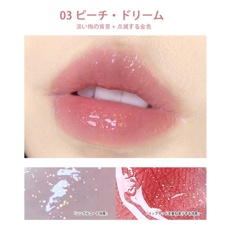 Lynlyulinger Lip Gloss, Glossy, Thin and Transparent, Chubby Lips, Long