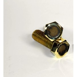 meadows moto & machine HARLEY BREATHER BOLTS FOR XL SPORTSTER BRASS CHOPPER FL FX FXR 1.5" EXTENDED