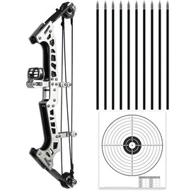 Mini Compound Bow Premium Multi-functional Composite Bow Toy Composite Bow Bow Model Archery Toy Bow Practice Bow Black Star Composite Bow 10.6 inches