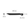 JUSTCAMP Tahoma Tent Pegs - Plastic, Impact Resistant, Lightweight, Robust,