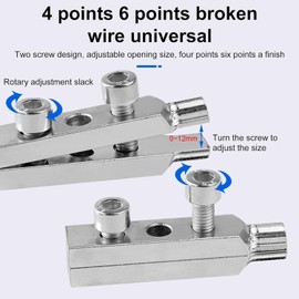 Gebildet Rohrausziehwerkzeug,Werkzeug zum Entfernen Defekter Wasserhähne zum Entfernen von Beschädigten und Festsitzenden Wasserhahnschrauben,Rohrgewinden mit Einem Innendurchmesser von 1/2bis 1 Zoll
