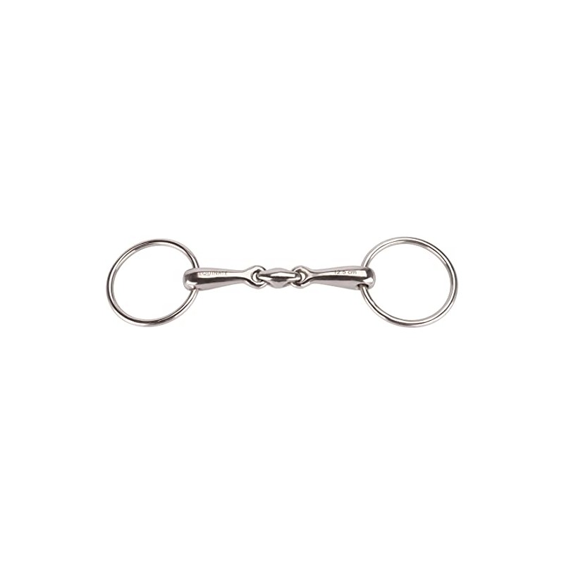 Equinate Water Snaffle Stainless Steel 16 mm Double Jointed 12.5