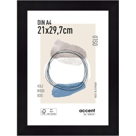 Nielsen Accent Oslo 21x29,7 MDF/Holz black DIN A4 299301