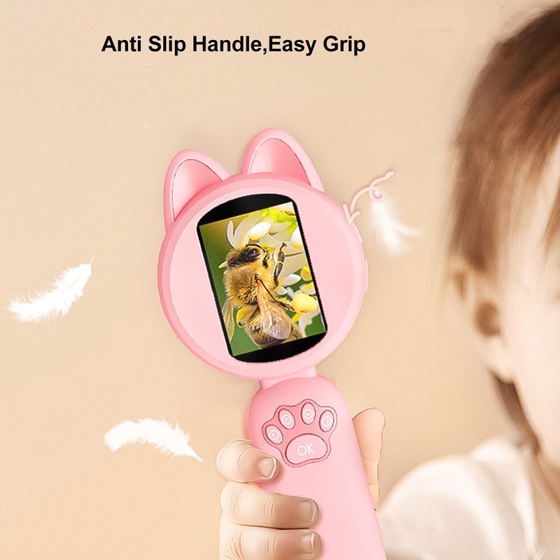Digital Magnifying Glass 2.0 Inch IPS Screen Portable Handheld Microscope