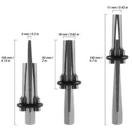 MUKCHAP 12 PCS 5/8 Inch Wedge and Feather Shims, Stone Splitting Wedges, Steel Blade, Pointed Edge, Small, Stone Splitter