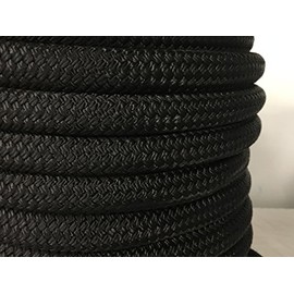 Black Double Braid Nylon Rope 1 inch (50 feet)