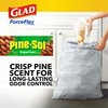 Glad ForceFlex Tall Kitchen Drawstring Trash Bags, 13 Gallon, Pine-Sol