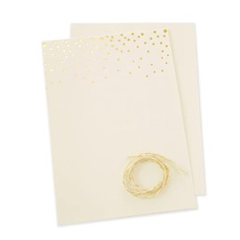 Gartner Studios Gold Foil Dots Invitation Kit 50ct