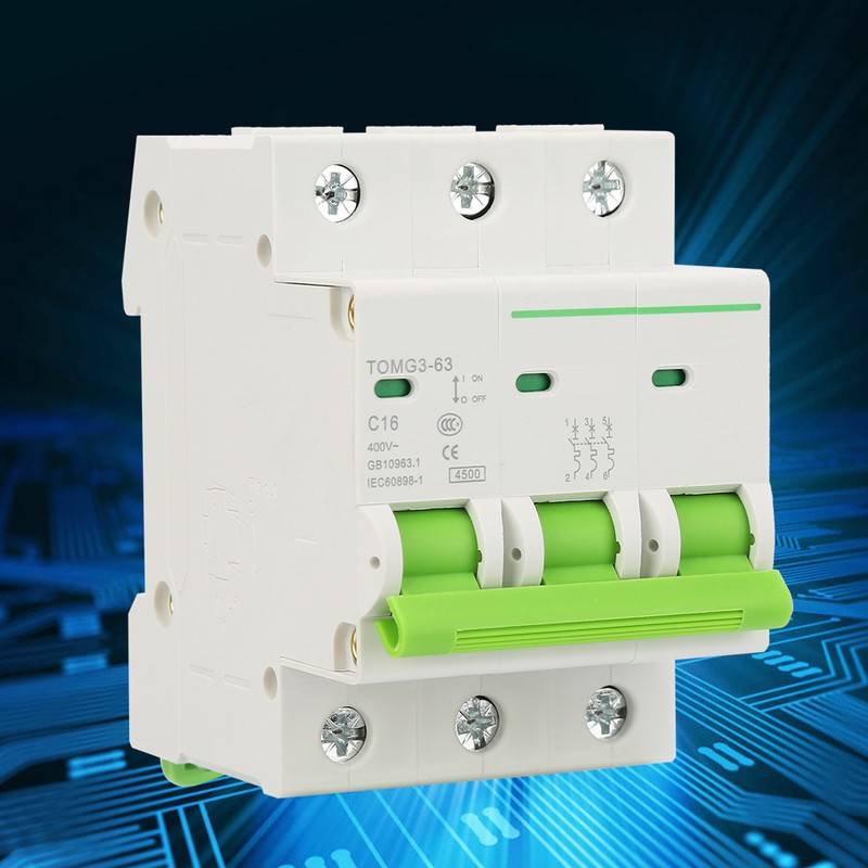 TOMG3-63 3P C type Miniature Circuit Breaker Leakage Protection Air