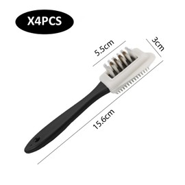 NIDHFG 4 Pieces Of Copper Wire Brush, Shoe Cleaning Brush, Shoe Care Accessories, Multi-Function Cleaning Brush.