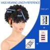 Aisaide Headband Wrap Wigs for Black Women,Synthetic Short Afro Kinky