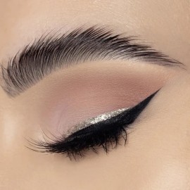 Delineador Líquido De Ojos Glitter Liner Beauty Creations Color Sensual Efecto Metálico