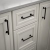 Franklin Brass Francisco Cabinet Pull, Matte Black, 5-1/16 in (128mm)