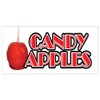 Candy Apples Concession Decal Caramel Apple cart Signs