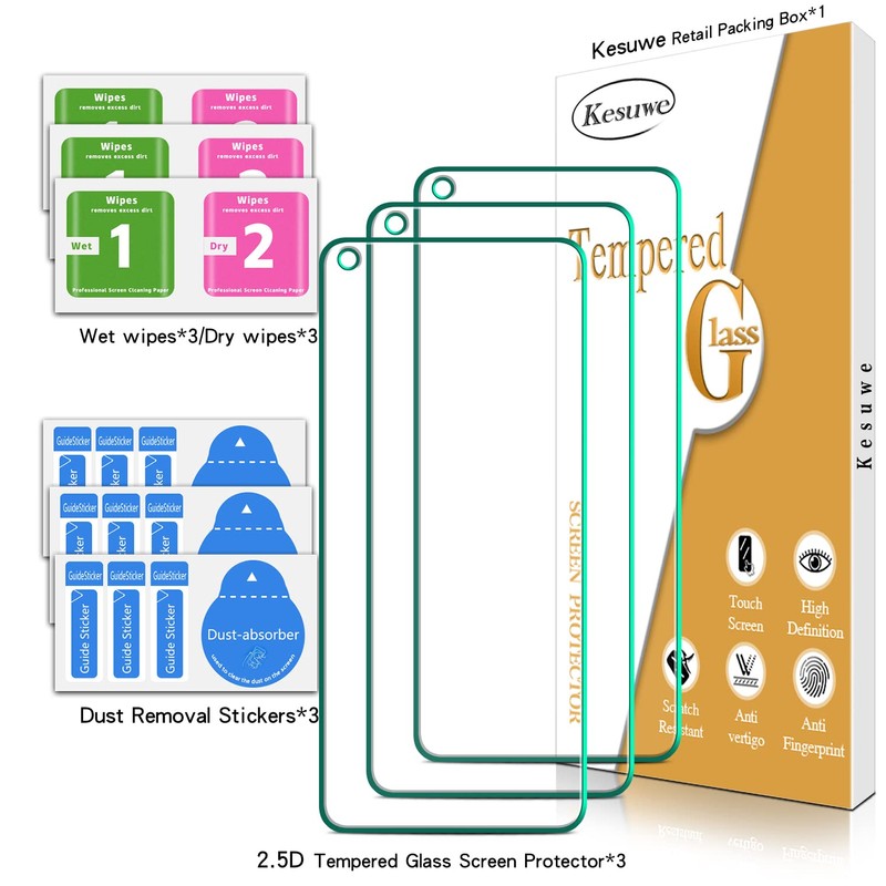 Kesuwe [Pack of 3] Screen Protector for OPPO Find X3
