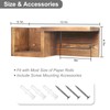 Wooden Toilet Paper Holder Wall Mount with Shelf - Farmhouse