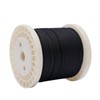 DYNAMI 300ft 1/8" Black Wire Rope Cable,316 Stainless Steel Marine
