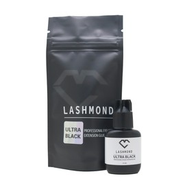 Lashmond Pro Strong Eyelash Extension Glue Ultra Black -Lash Adhesive (10 ml) / 2-3 Sec Drying time/Retention – 6 to 8 Weeks/Maximum Bonding Power/Black Adhesive for Semi-Permanent Extensions