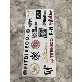 FIT BIKE CO STICKER DECAL SHEET BMX BIKES STICKERS DECALS  4 x 10 decal sheet