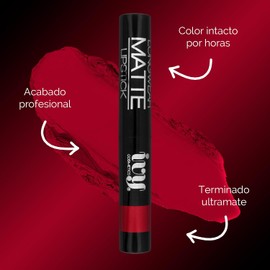 Labial Mate y Delineador IVY + Gloss Hidratante Nicka K Kit de labios Libre de Crueldad Animal y Parabenos (Red velvet)